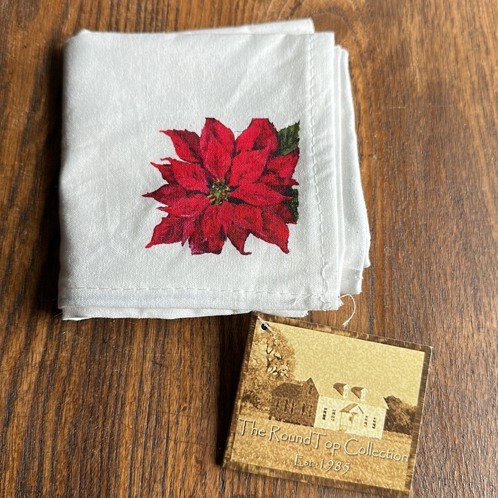 Poinsettia napkins cloth Set of 4